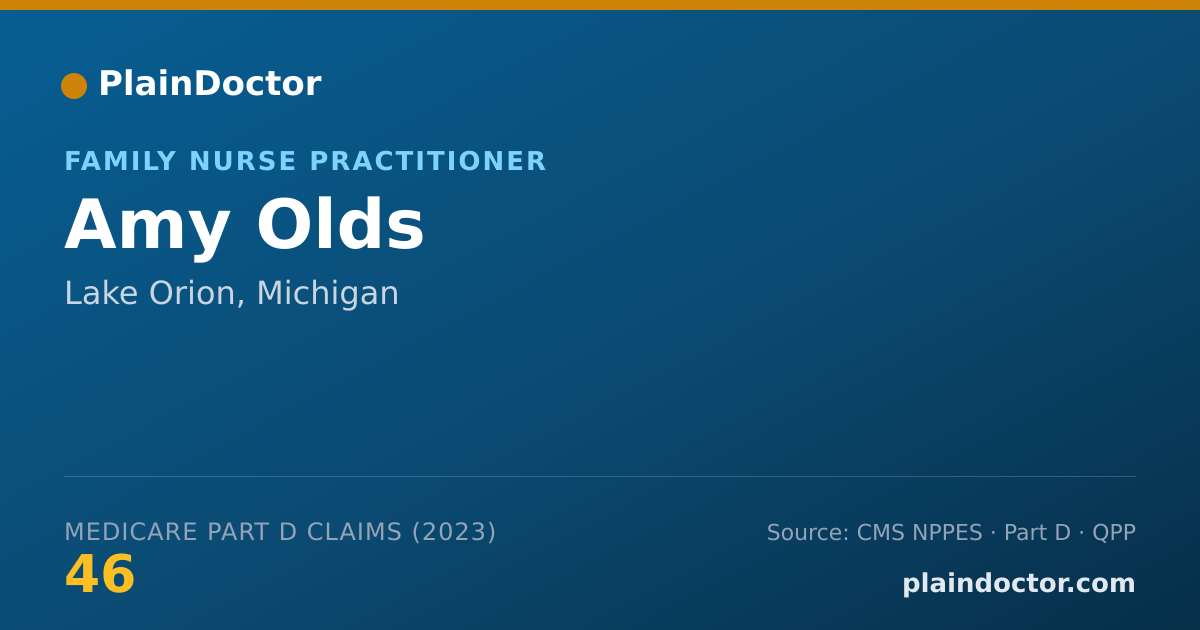 Shareable card for Amy Olds - Family Nurse Practitioner, Lake Orion, MI