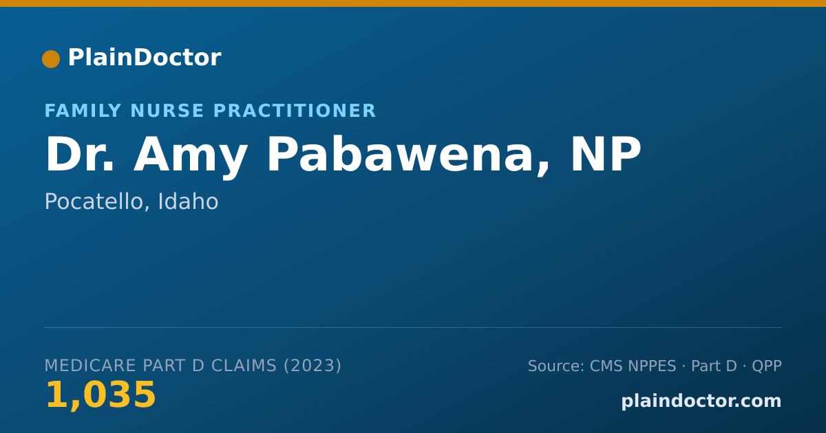 Shareable card for Amy Pabawena, NP - Family Nurse Practitioner, Pocatello, ID