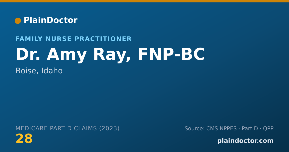 Shareable card for Amy Ray, FNP-BC - Family Nurse Practitioner, Boise, ID