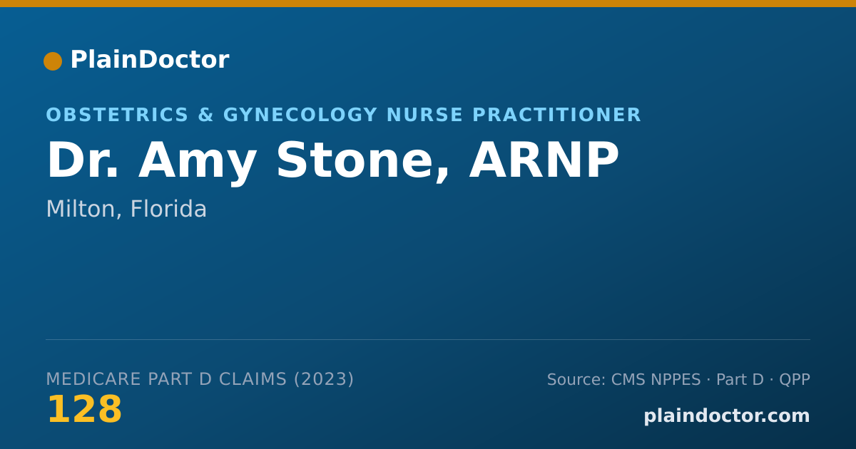 Shareable card for Amy Stone, ARNP - Obstetrics & Gynecology Nurse Practitioner, Milton, FL