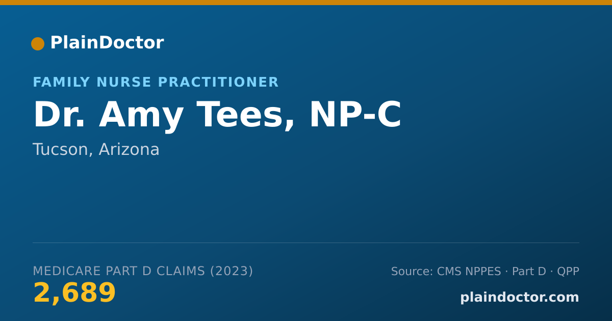 Shareable card for Amy Tees, NP-C - Family Nurse Practitioner, Tucson, AZ