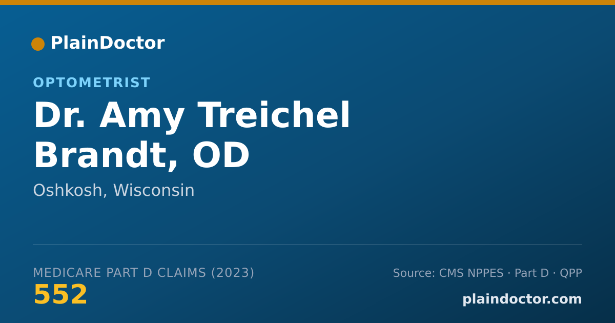 Shareable card for Amy Treichel Brandt, OD - Optometrist, Oshkosh, WI