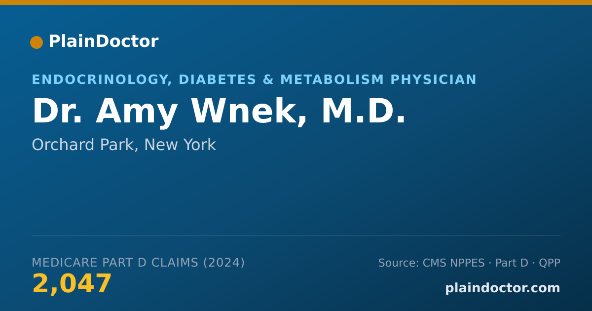 Shareable card for Amy Wnek, M.D. - Internal Medicine Physician, Orchard Park, NY