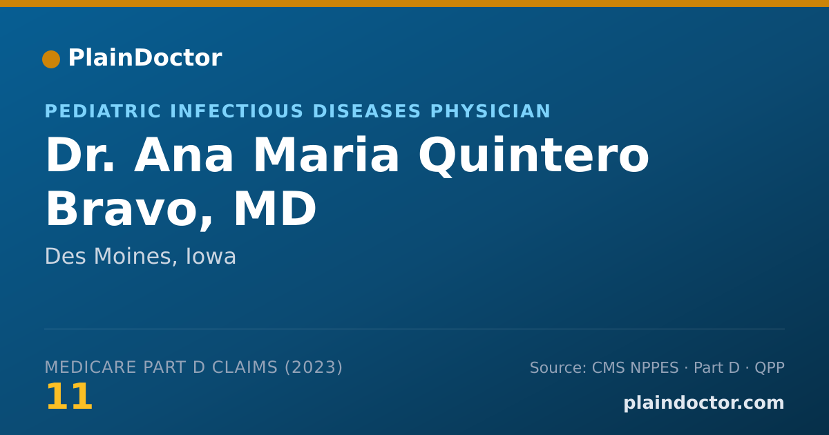 Shareable card for Ana Maria Quintero Bravo, MD - Pediatric Infectious Diseases Physician, Des Moines, IA