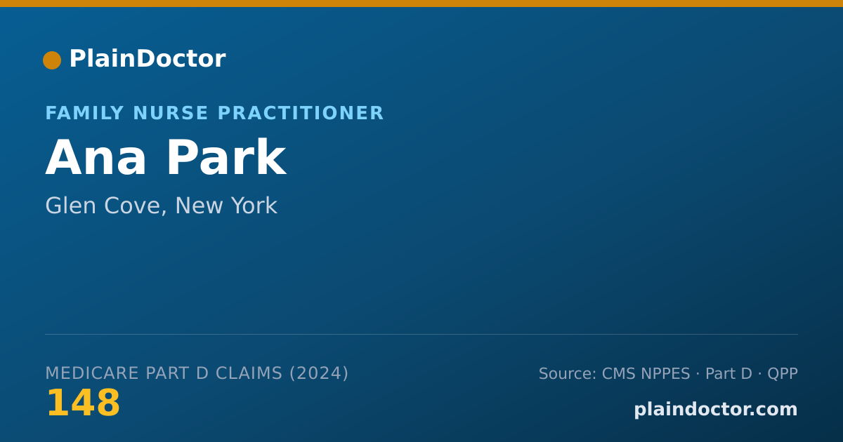 Shareable card for Ana Park - Registered Nurse, Glen Cove, NY