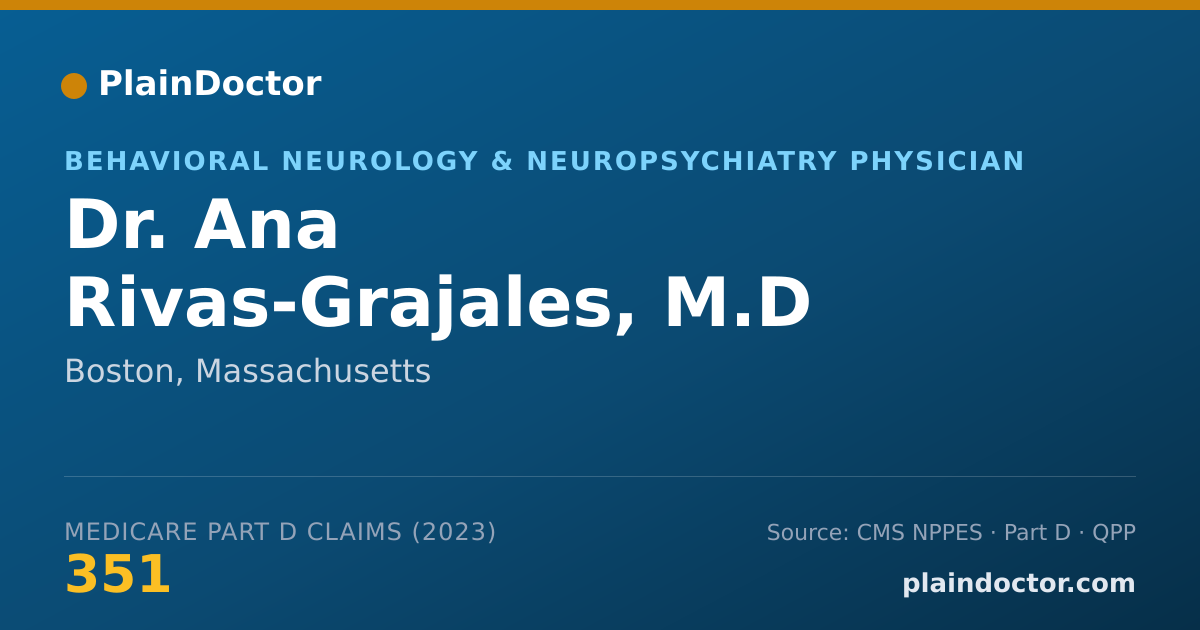 Shareable card for Ana Rivas-Grajales, M.D - Behavioral Neurology & Neuropsychiatry Physician, Boston, MA