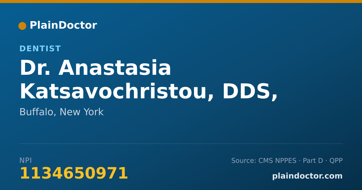 Shareable card for Anastasia Katsavochristou, DDS, MS - Dentist, Lexington, KY