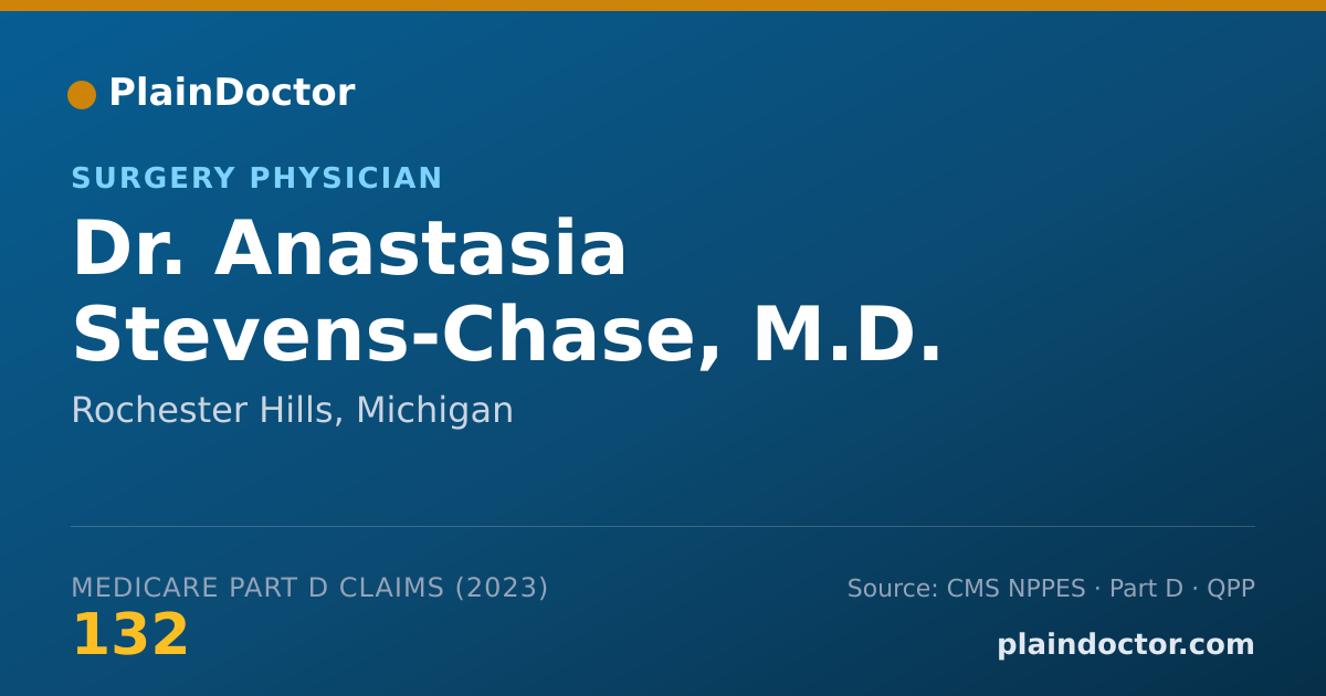 Shareable card for Anastasia Stevens-Chase, M.D. - Surgery Physician, Rochester Hills, MI