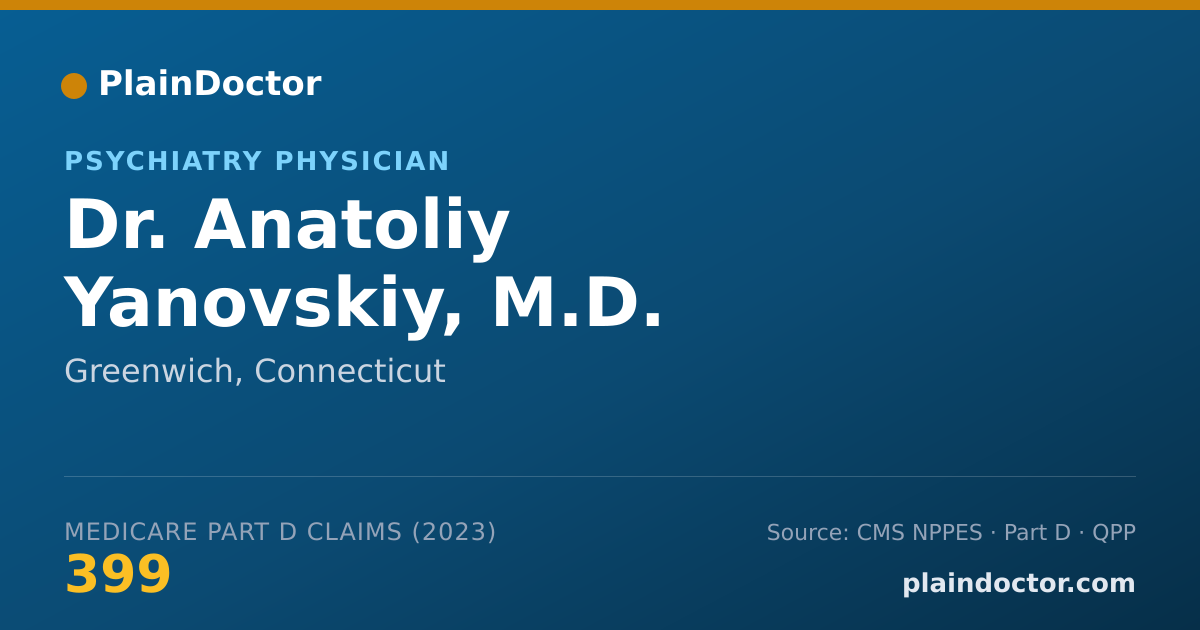 Shareable card for Anatoliy Yanovskiy, M.D. - Psychiatry Physician, Greenwich, CT