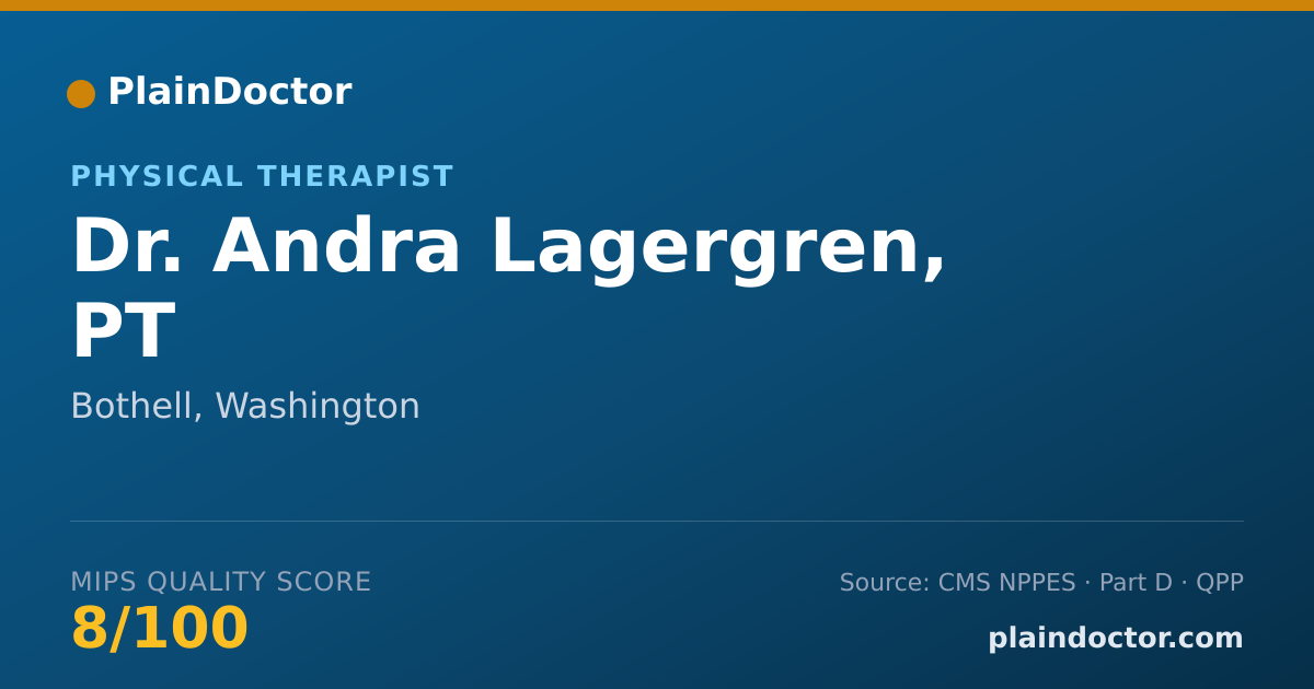 Shareable card for Andra Lagergren, PT - Physical Therapist, Bothell, WA