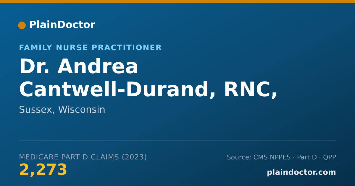 Shareable card for Andrea Cantwell-Durand, RNC, APNP - Family Nurse Practitioner, Sussex, WI