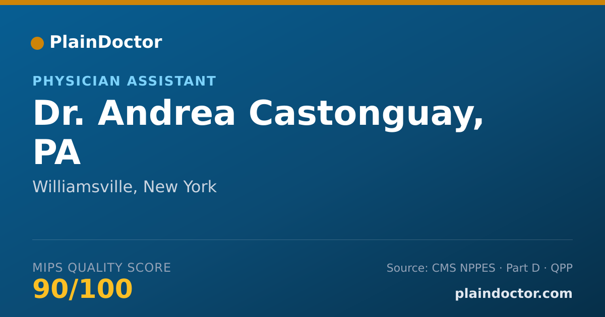 Shareable card for Andrea Castonguay, PA - Physician Assistant, Williamsville, NY