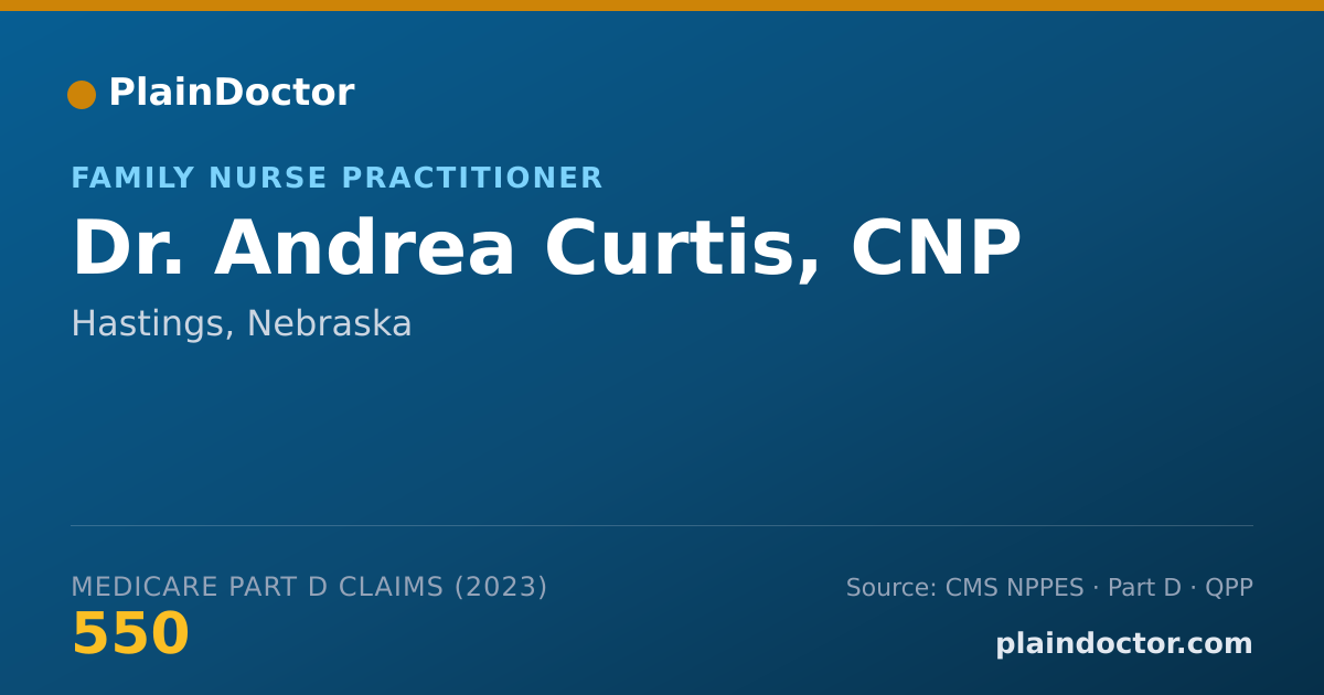 Shareable card for Andrea Curtis, CNP - Family Nurse Practitioner, Hastings, NE