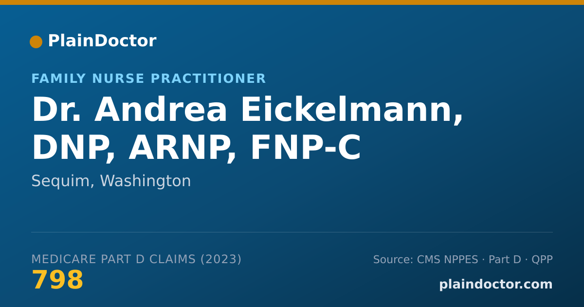 Shareable card for Andrea Eickelmann, DNP, ARNP, FNP-C - Family Nurse Practitioner, Sequim, WA