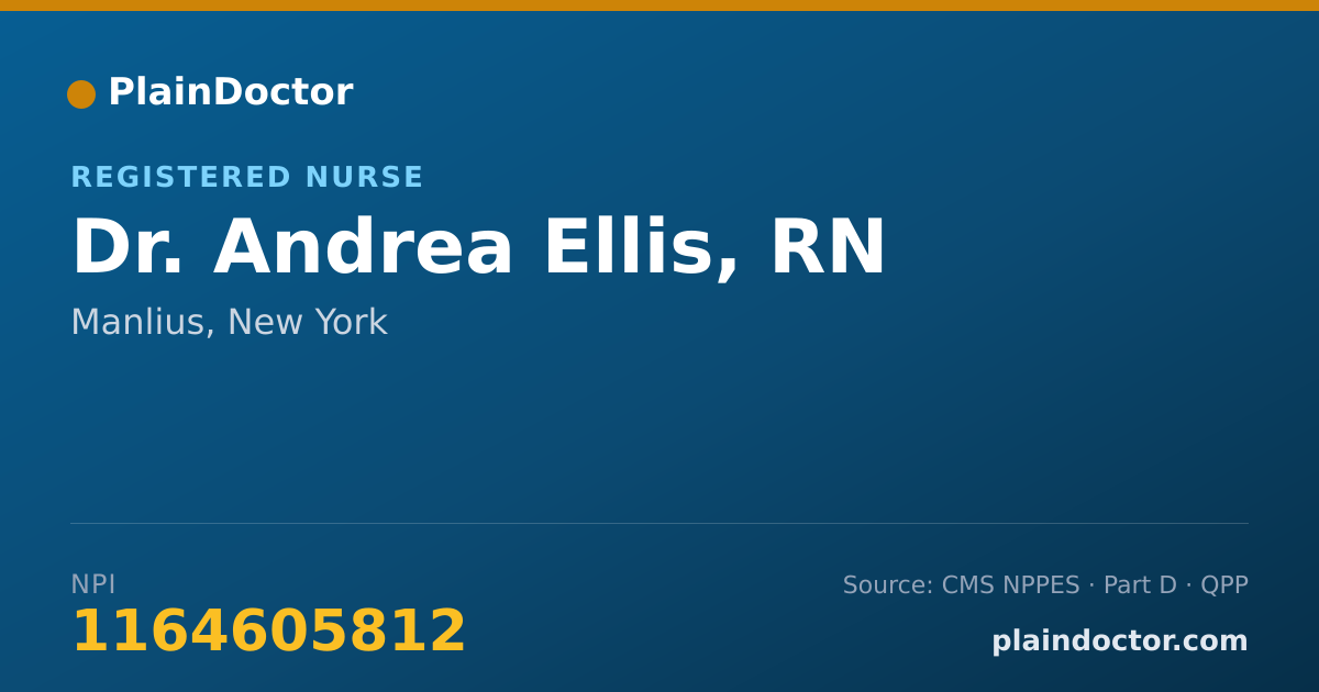 Shareable card for Andrea Ellis, RN - Registered Nurse, Manlius, NY
