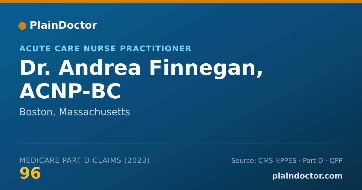 Shareable card for Andrea Finnegan, ACNP-BC - Acute Care Nurse Practitioner, Boston, MA