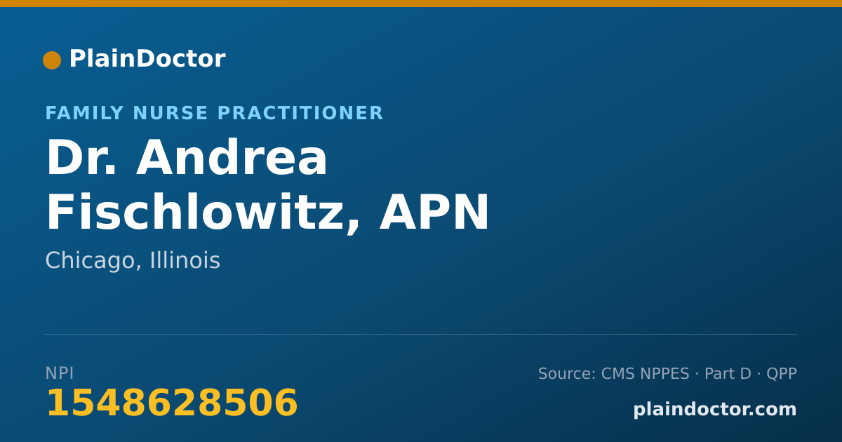 Shareable card for Andrea Fischlowitz, APN - Family Nurse Practitioner, Chicago, IL