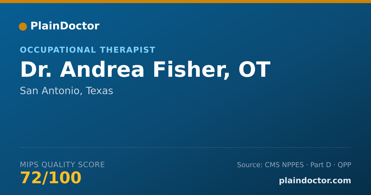 Shareable card for Andrea Fisher, OT - Occupational Therapist, San Antonio, TX