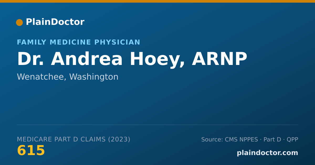 Shareable card for Andrea Hoey, ARNP - Family Medicine Physician, Wenatchee, WA