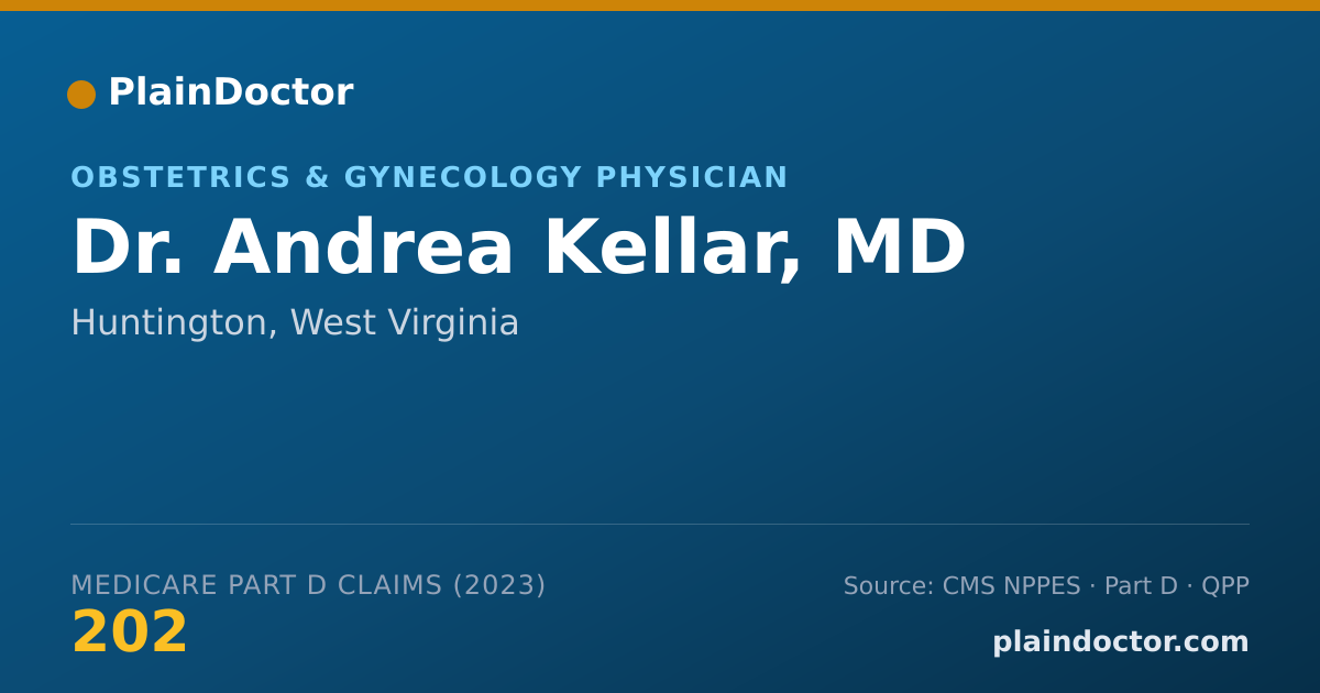 Shareable card for Andrea Kellar, MD - Obstetrics & Gynecology Physician, Huntington, WV