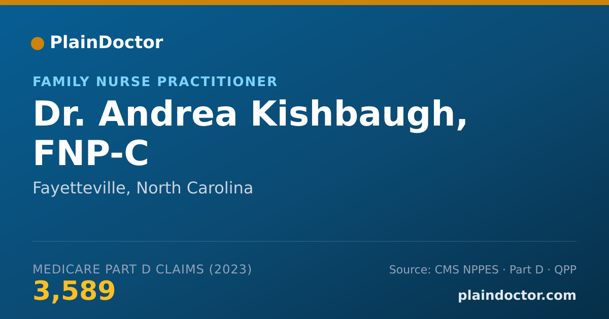 Shareable card for Andrea Kishbaugh, FNP-C - Family Nurse Practitioner, Fayetteville, NC