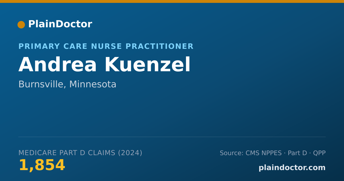 Shareable card for Andrea Kuenzel - Primary Care Nurse Practitioner, Burnsville, MN