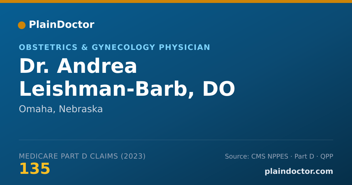 Shareable card for Andrea Leishman-Barb, DO - Obstetrics & Gynecology Physician, Omaha, NE