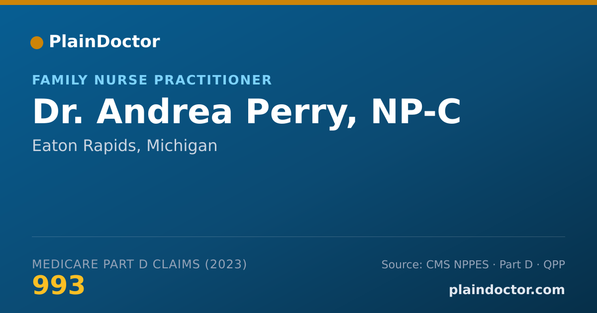 Shareable card for Andrea Perry, NP-C - Family Nurse Practitioner, Eaton Rapids, MI