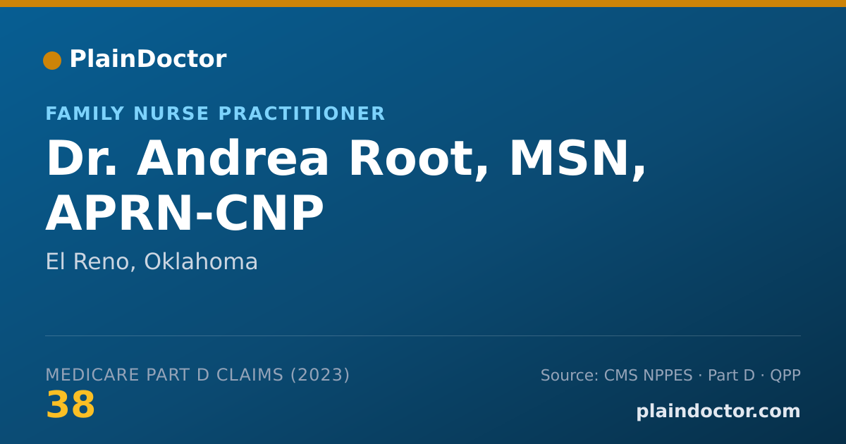Shareable card for Andrea Root, MSN, APRN-CNP - Family Nurse Practitioner, El Reno, OK
