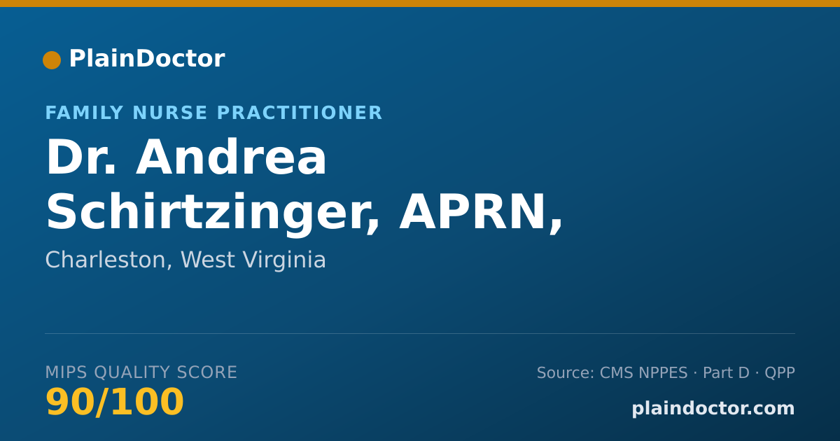 Shareable card for Andrea Schirtzinger, APRN, NP-C - Family Nurse Practitioner, Charleston, WV