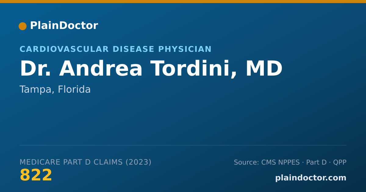 Shareable card for Andrea Tordini, MD - Cardiovascular Disease Physician, Tampa, FL