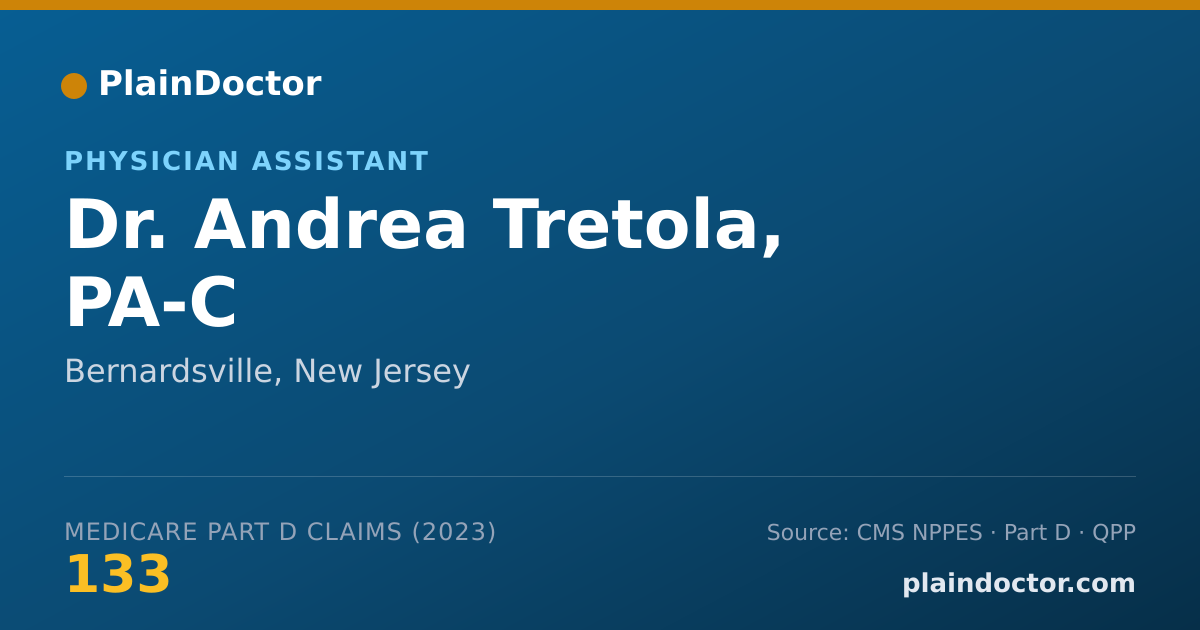 Shareable card for Andrea Tretola, PA-C - Physician Assistant, Bernardsville, NJ