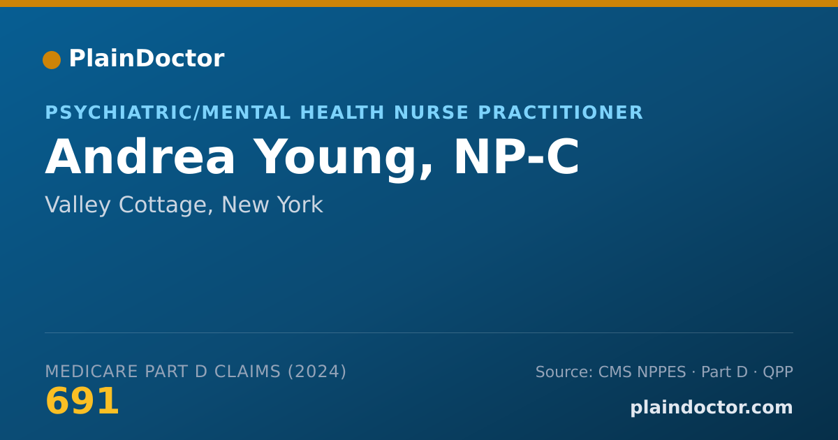 Shareable card for Andrea Young, NP-C - Child & Adolescent Psychiatric/Mental Health Registered Nurse, Valley Cottage, NY