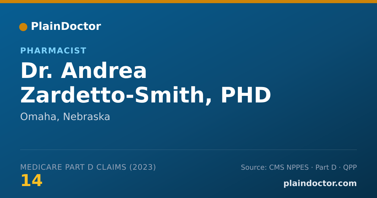 Shareable card for Andrea Zardetto-Smith, PHD PHARM D RPH - Pharmacist, Omaha, NE