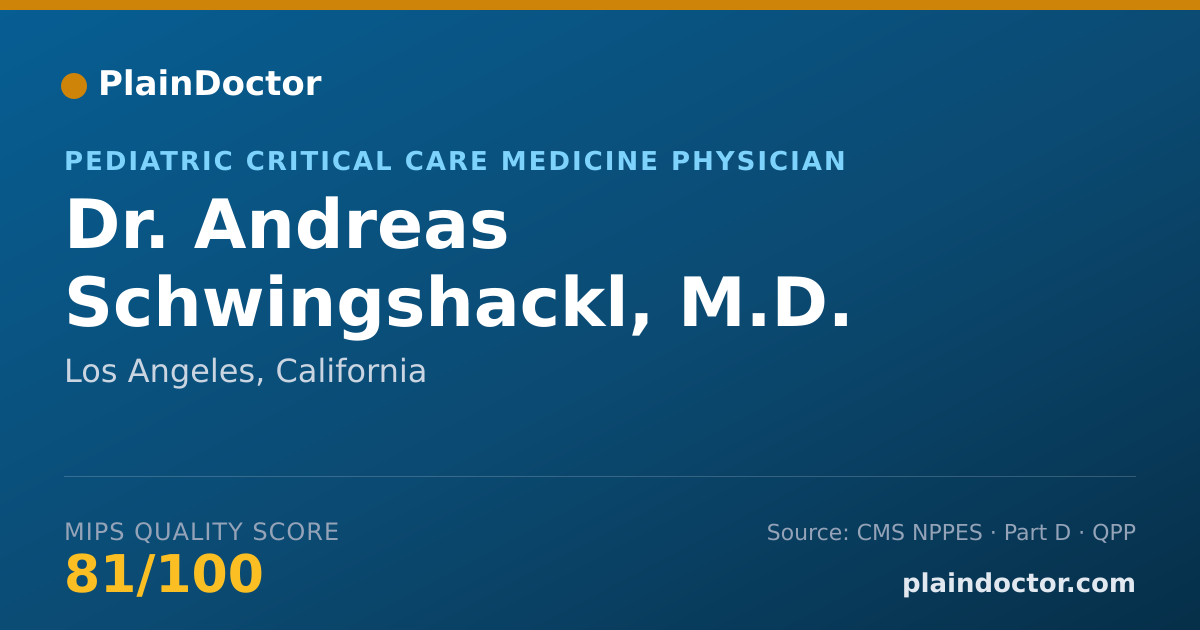 Shareable card for Andreas Schwingshackl, M.D. - Pediatric Critical Care Medicine Physician, Los Angeles, CA