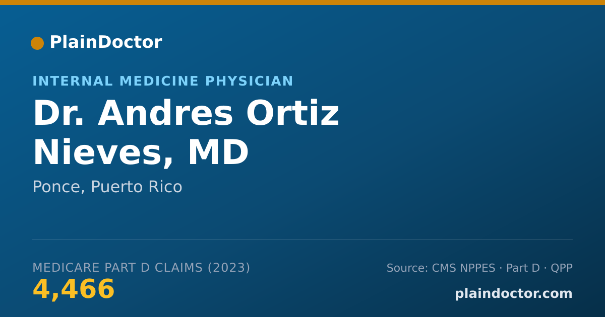 Shareable card for Andres Ortiz Nieves, MD - Internal Medicine Physician, Ponce, PR