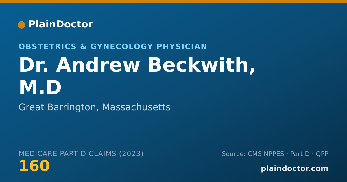 Shareable card for Andrew Beckwith, M.D - Obstetrics & Gynecology Physician, Great Barrington, MA