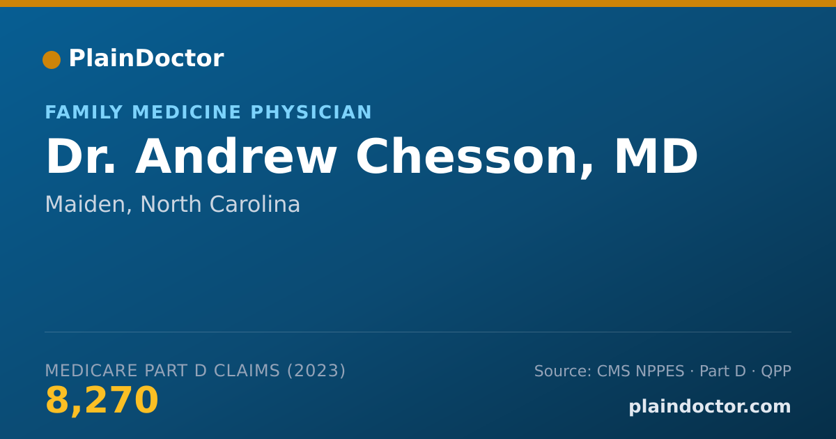 Shareable card for Andrew Chesson, MD - Family Medicine Physician, Maiden, NC