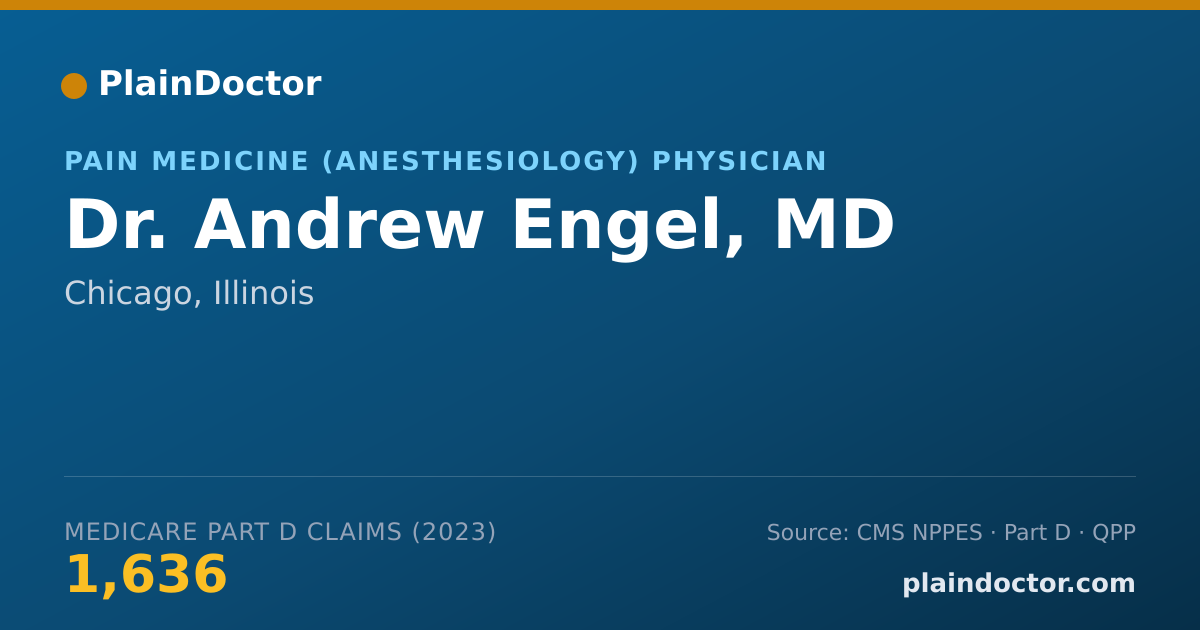 Shareable card for Andrew Engel, MD - Pain Medicine (Anesthesiology) Physician, Chicago, IL