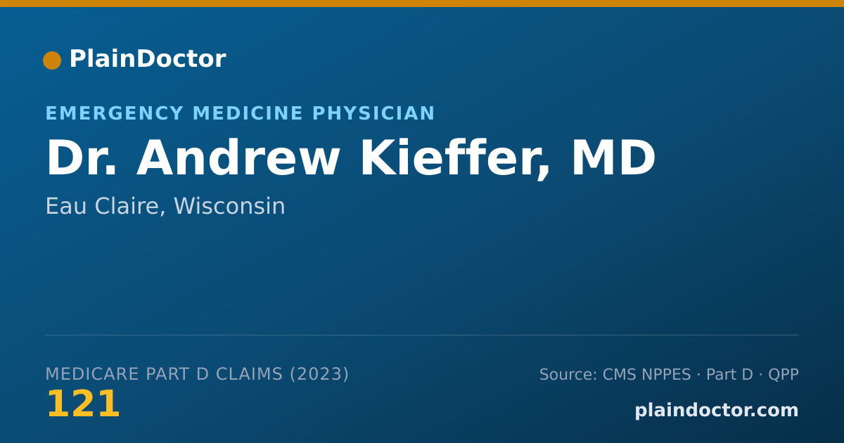 Shareable card for Andrew Kieffer, MD - Emergency Medicine Physician, Eau Claire, WI