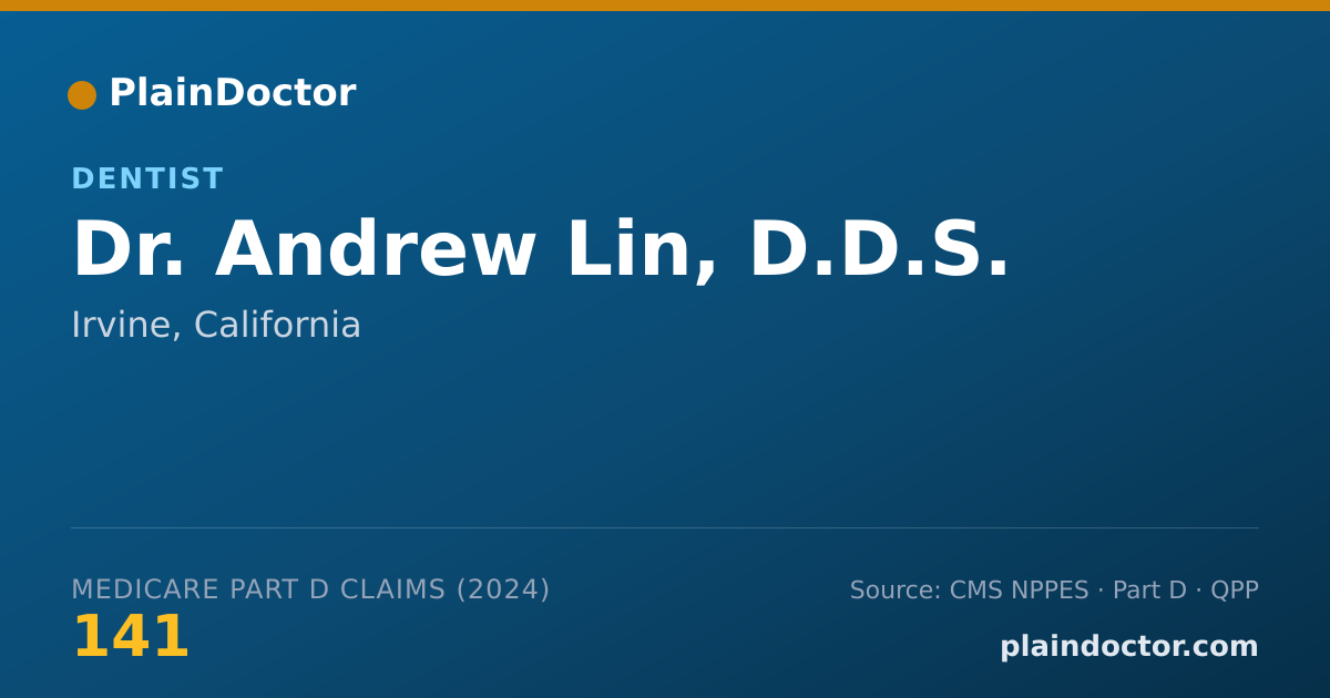 Shareable card for Andrew Lin, D.D.S. - Dentist, Irvine, CA