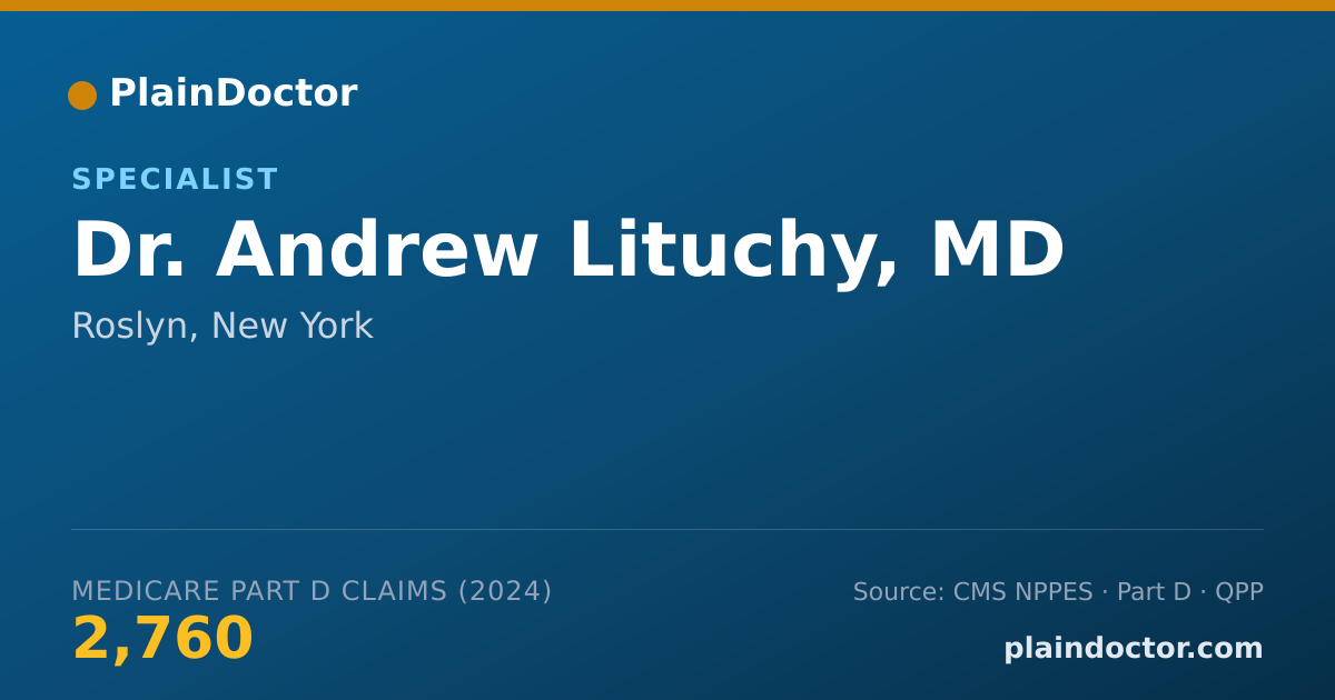 Shareable card for Andrew Lituchy, MD - Specialist, Roslyn, NY