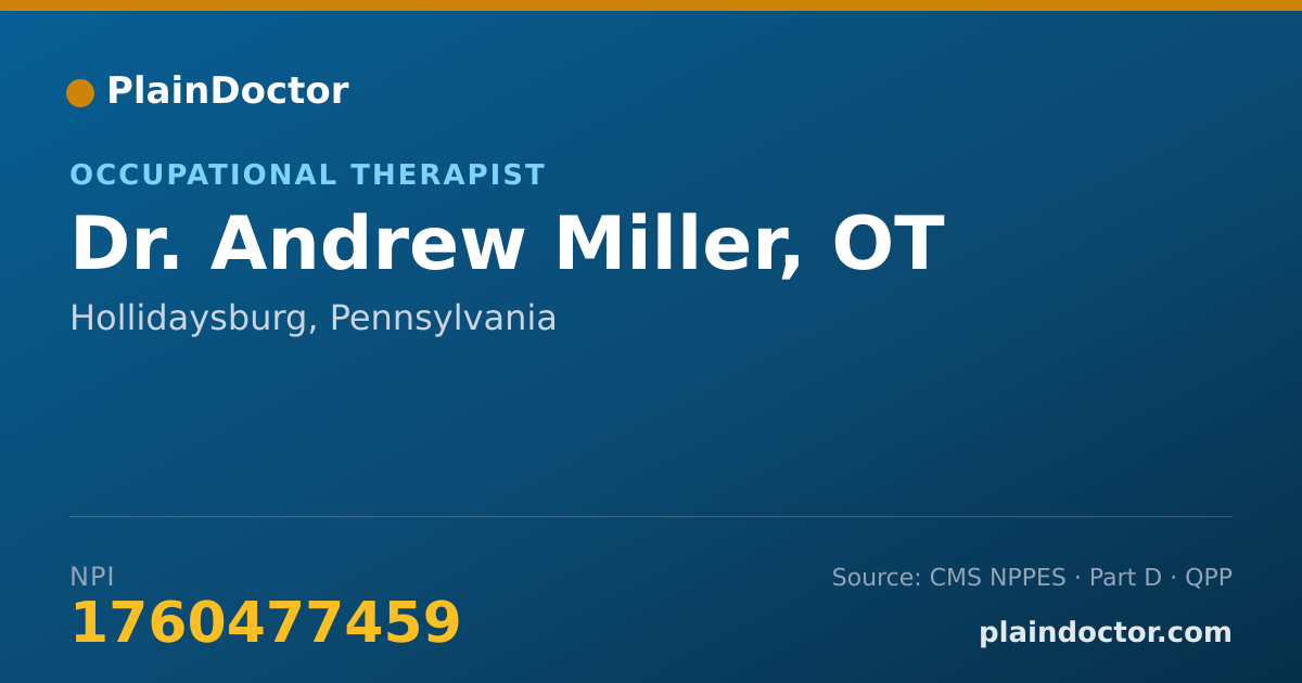Shareable card for Andrew Miller, OT - Occupational Therapist, Hollidaysburg, PA