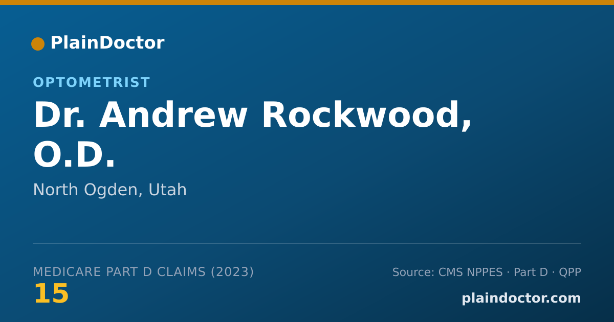 Shareable card for Andrew Rockwood, O.D. - Optometrist, North Ogden, UT