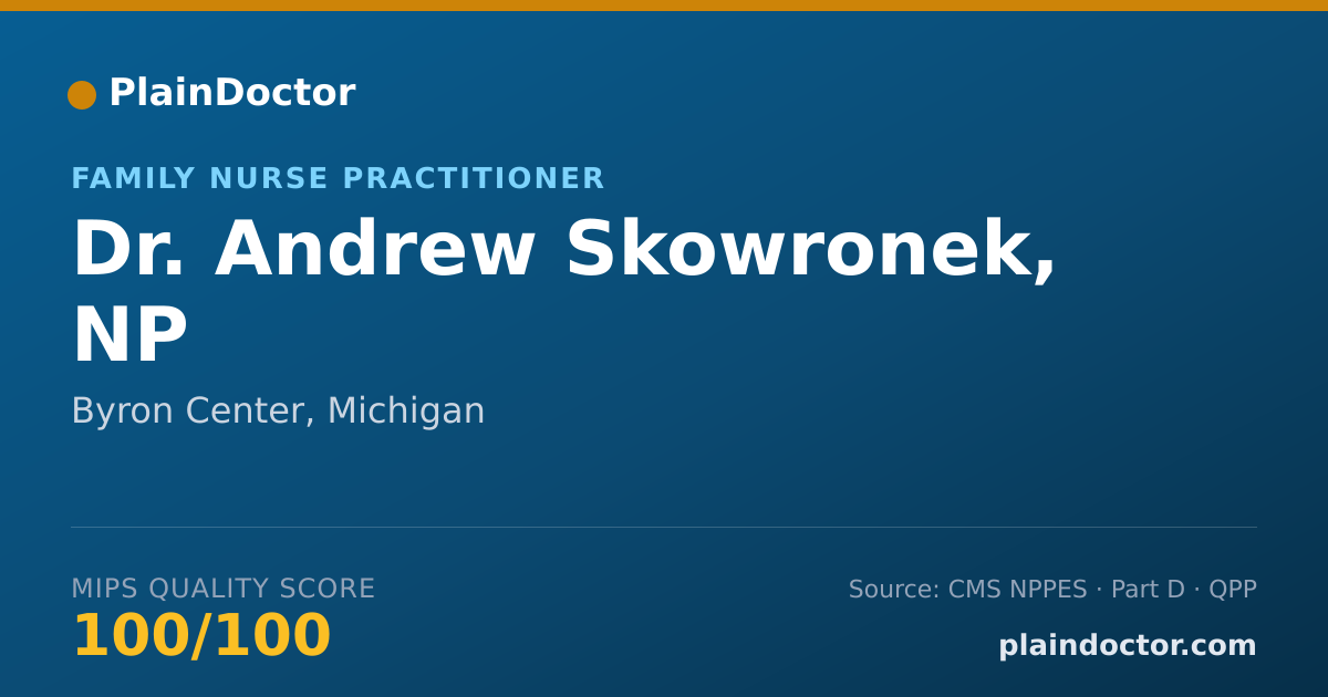 Shareable card for Andrew Skowronek, NP - Family Nurse Practitioner, Byron Center, MI