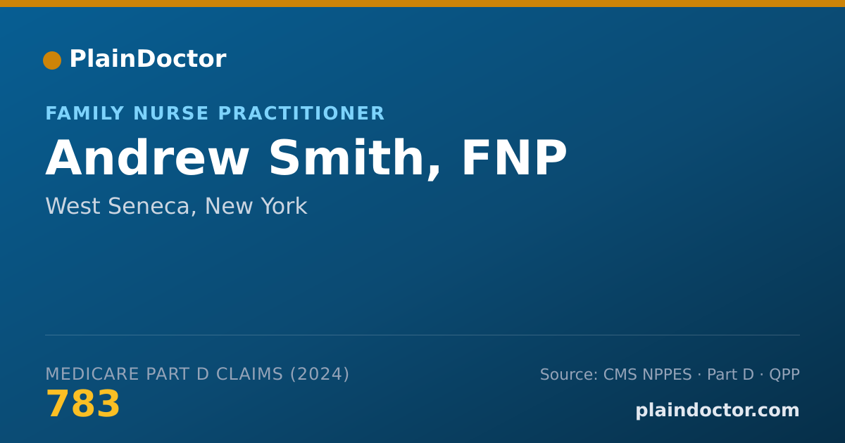 Shareable card for Andrew Smith, FNP - Registered Nurse, West Seneca, NY