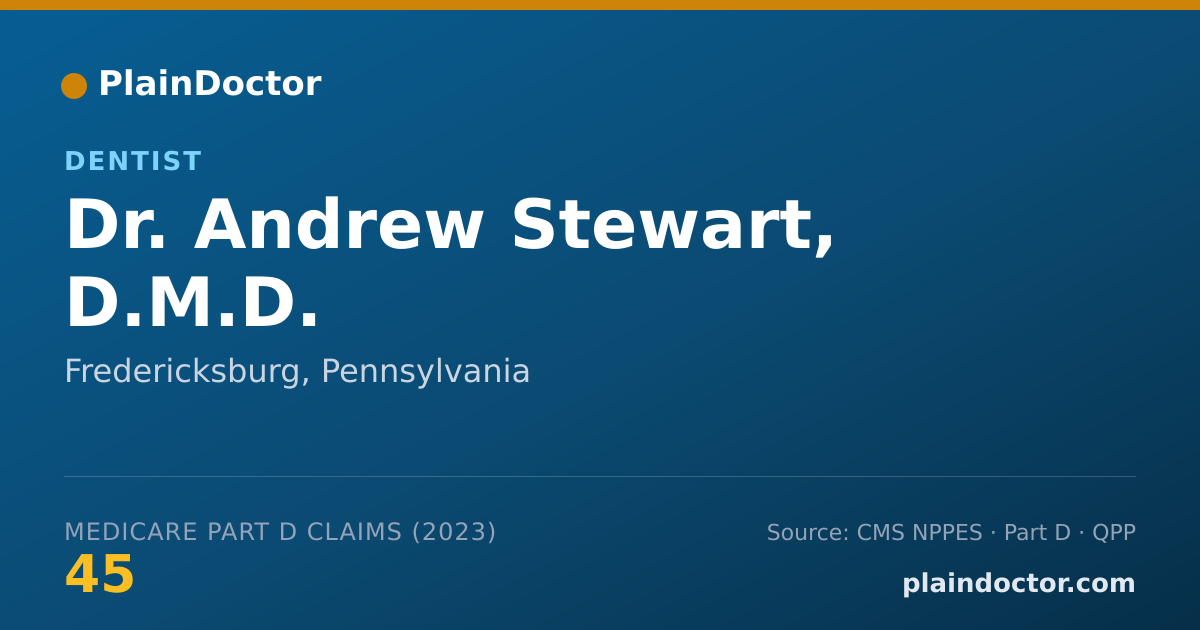 Shareable card for Andrew Stewart, D.M.D. - Dentist, Fredericksburg, PA