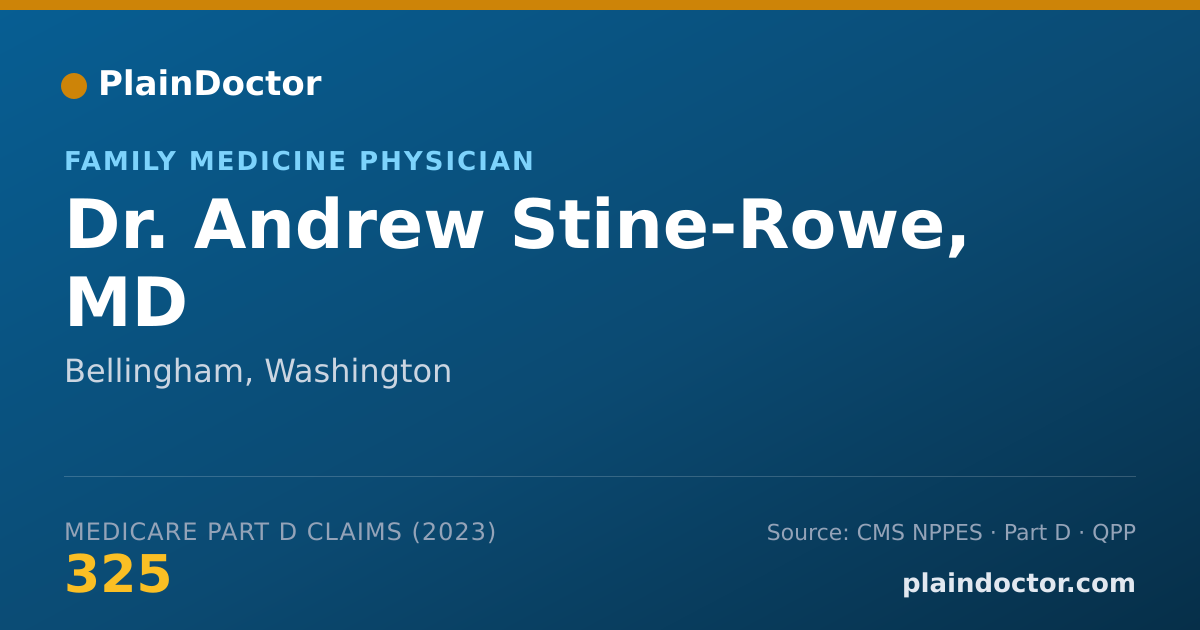 Shareable card for Andrew Stine-Rowe, MD - Family Medicine Physician, Bellingham, WA