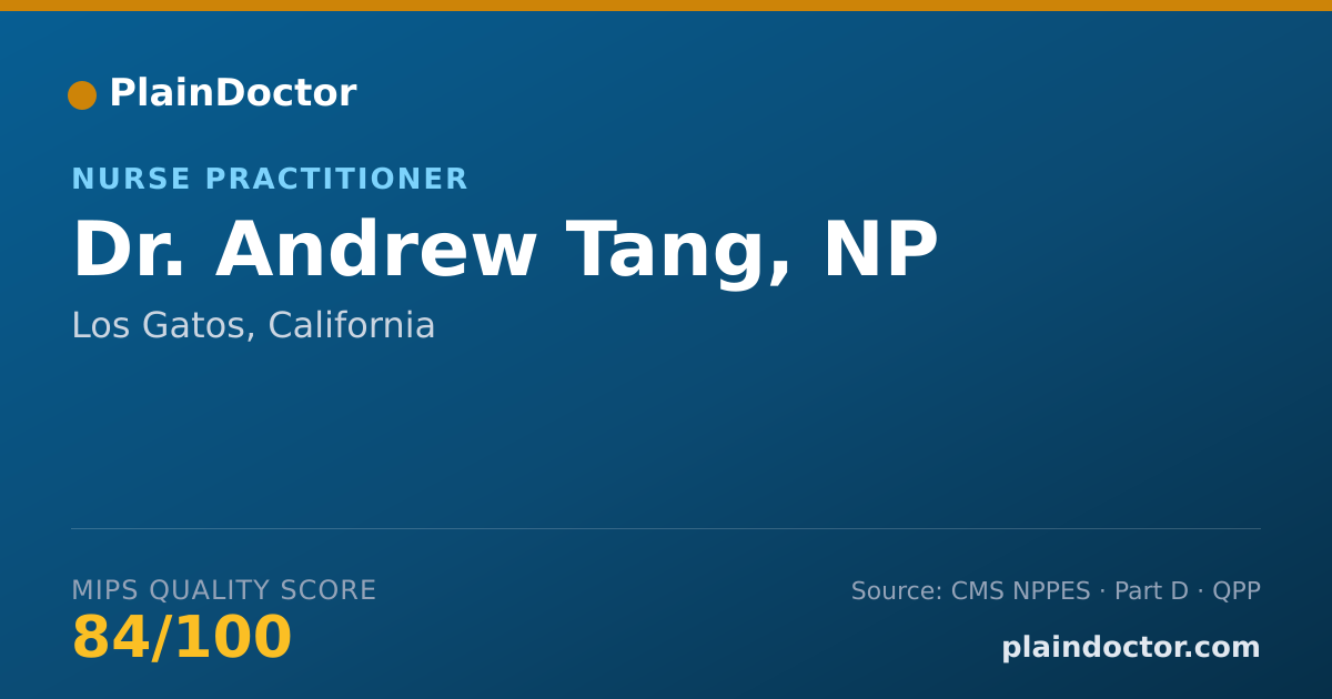 Shareable card for Andrew Tang, NP - Nurse Practitioner, Los Gatos, CA