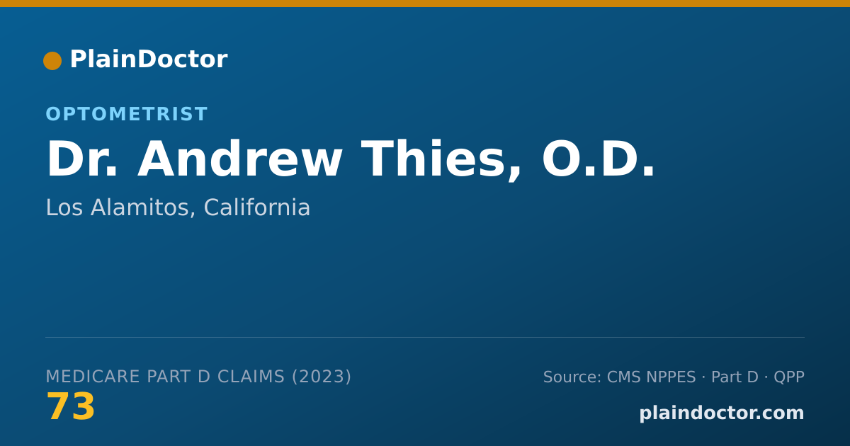 Shareable card for Andrew Thies, O.D. - Optometrist, Los Alamitos, CA